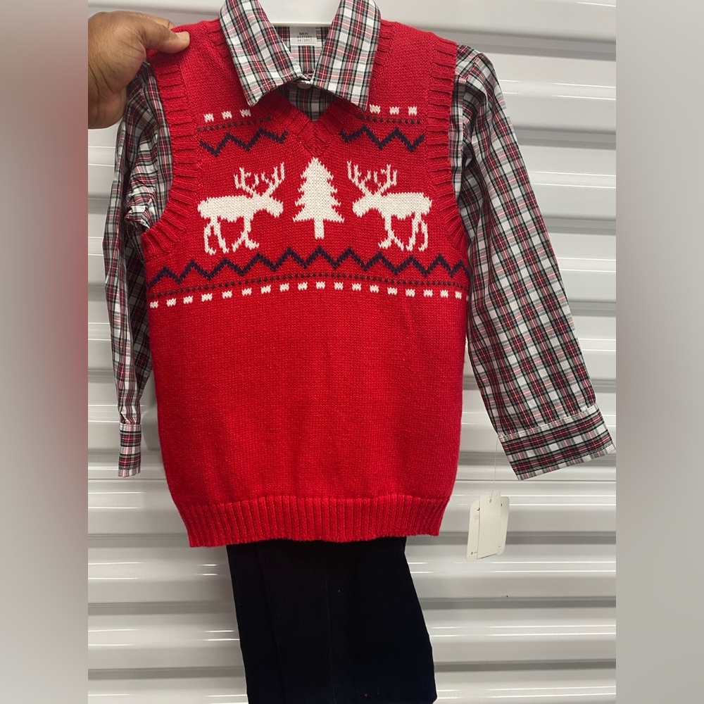 3 piece brand new Christmas set size 4T-NWT